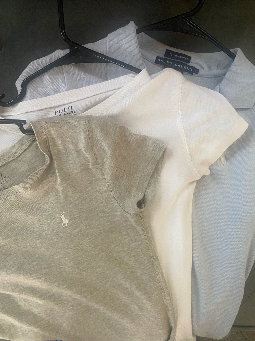 Polo by Ralph Lauren Kids Short Sleeve Tees in Light Gray, White, Light Blue - Picture 5 of 8